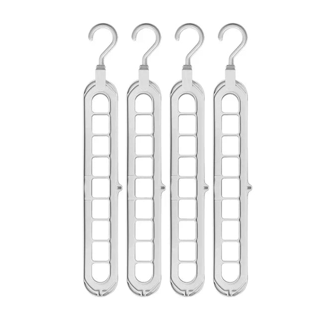 9 in 1  clothes hanger plastic multiport for storage