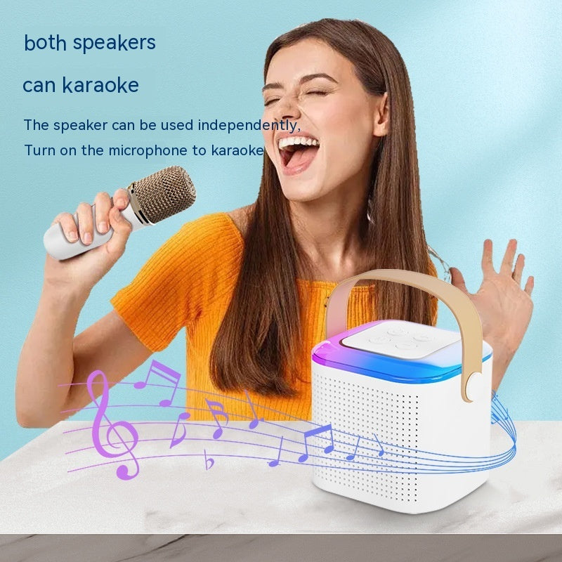 Microphone Karaoke Machine Bluetooth-compatible Speaker